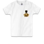 Детская футболка с медалью PUBG