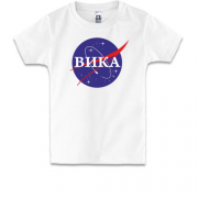 Детская футболка Вика (NASA Style)
