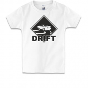 Детская футболка с надписью Дрифт