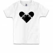 Детская футболка Skate-heart