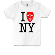 Детская футболка I Anonymous NY