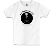 Детская футболка Anonymous World Cyber Revolution