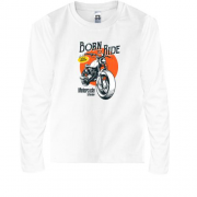 Детская футболка с длинным рукавом с винтажным мото Born to Ride