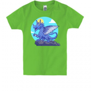 Детская футболка Голубой Дракон