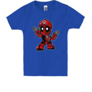 Детская футболка с Марио-Дедпулом