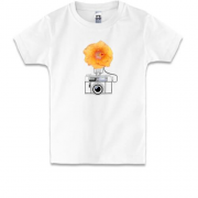 Детская футболка Фотоаппарат арт