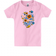 Детская футболка с цветочным орнаментом (2)