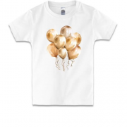 Детская футболка с бежевыми надувными шарами (2)