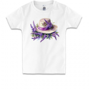Детская футболка Шляпа с лавандой