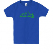Детская футболка Силуэты гор