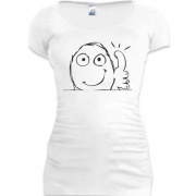 Женская удлиненная футболка Idea