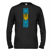 Лонгслив Вышиванка с гербом Украины