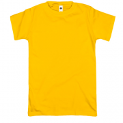 Мужская желтая  футболка