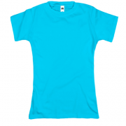 Женская голубая футболка