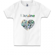 Детская футболка Ukraine - сердце (голограмма) (голограмма)