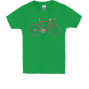 Детская футболка с шоссейным велосипедом