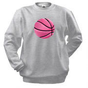 Свитшот с розовым баскетбольным мячом