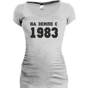 Женская удлиненная футболка На земле с 1983