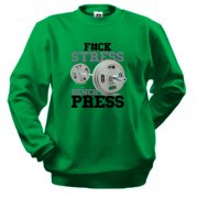 Свитшот для качалки "F#ck stress - bench press"