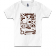 Детская футболка с изображением "музыка 80-х"