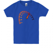 Детская футболка с изображением спидометра