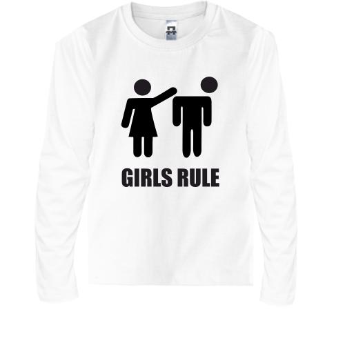 Дитячий лонгслів Girls rule