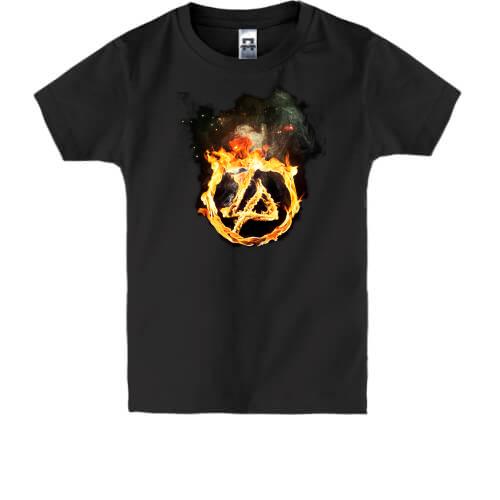 Детская футболка Linkin Park (огненный логотип)