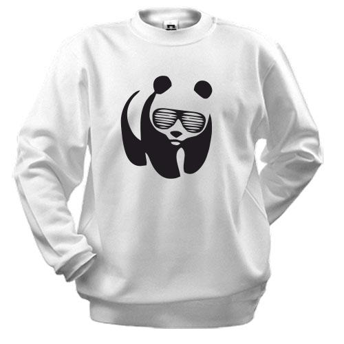 Світшот Панда в окулярах жалюзі