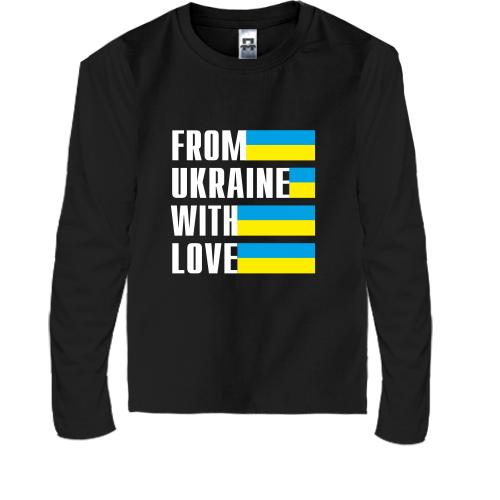 Дитячий лонгслів From Ukraine with love