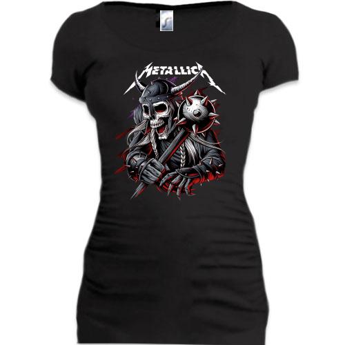 Подовжена футболка Metallica (Зі скелетом-воїном) 2