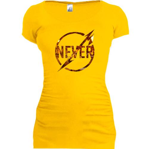 Подовжена футболка Metallica Never