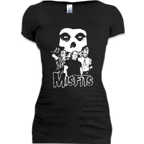 Подовжена футболка Misfits Band (2)