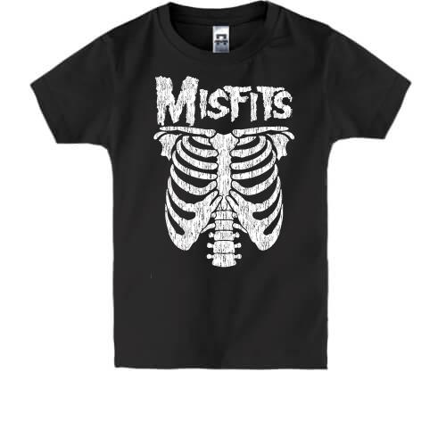 Детская футболка скелет Misfits (2)