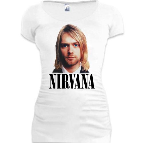 Подовжена футболка з Курт Кобейном (Nirvana)