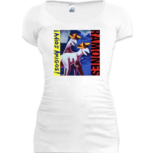 Подовжена футболка Ramones - ¡Adios Amigos!
