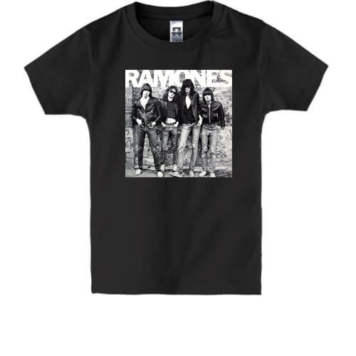 Детская футболка Ramones Band чб