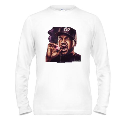 Чоловічий лонгслів з курящим Ice Cube