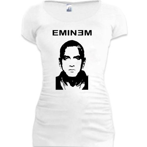 Женская удлиненная футболка Eminem (с силуэтом)