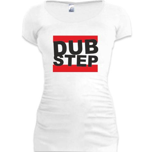 Подовжена футболка Dub step (напис)