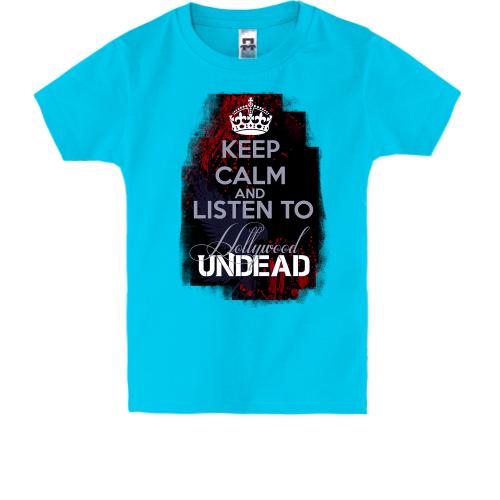 Детская футболка Keep calm and listen Hollywood Undead