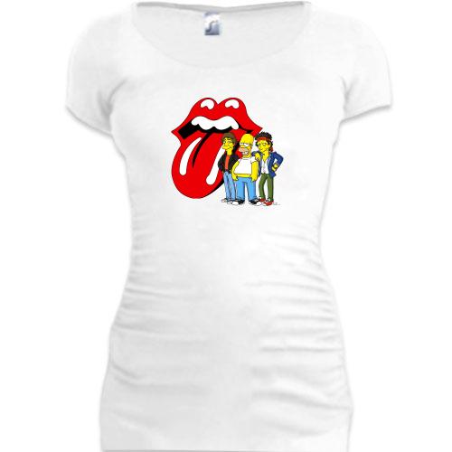 Подовжена футболка Rolling Stones (Simpsons)