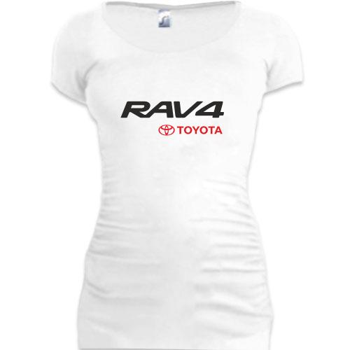 Женская удлиненная футболка Toyota Rav4