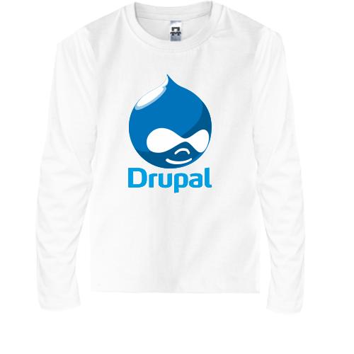 Детский лонгслив с логотипом Drupal