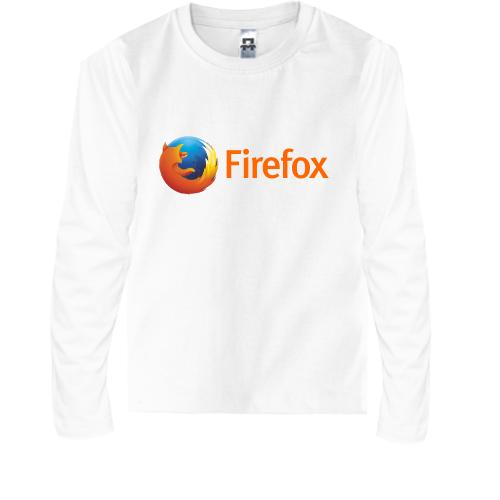 Детский лонгслив с логотипом Firefox