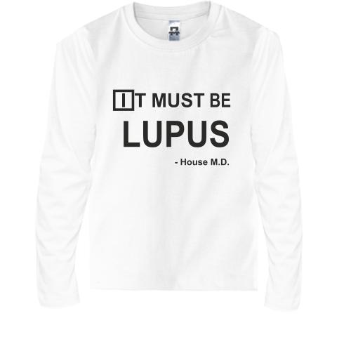 Дитячий лонгслів It must be lupus