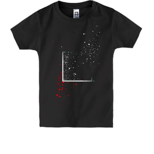 Детская футболка с абстракцией распада