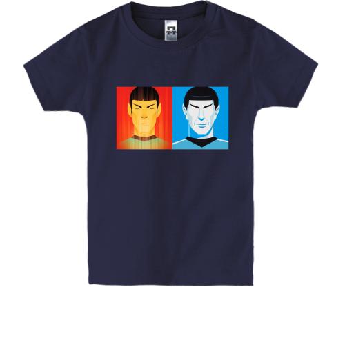 Детская футболка со Споком и Джеймсом (Star Trek)