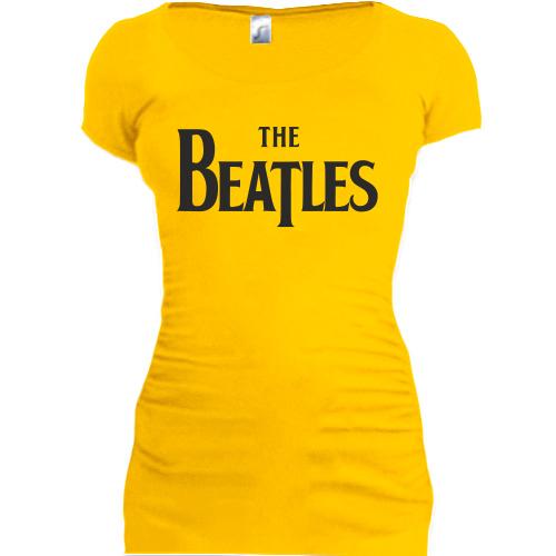 Женская удлиненная футболка The Beatles