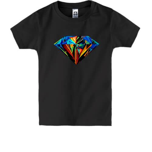 Дитяча футболка з діамантом
