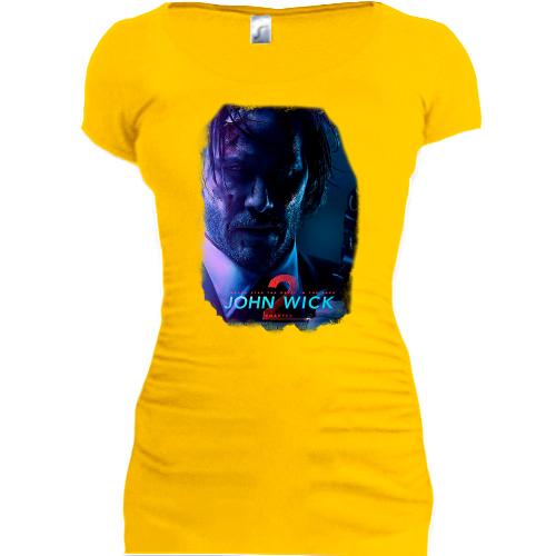 Подовжена футболка з силуетом Джона УІКа (Джон Вік 2)